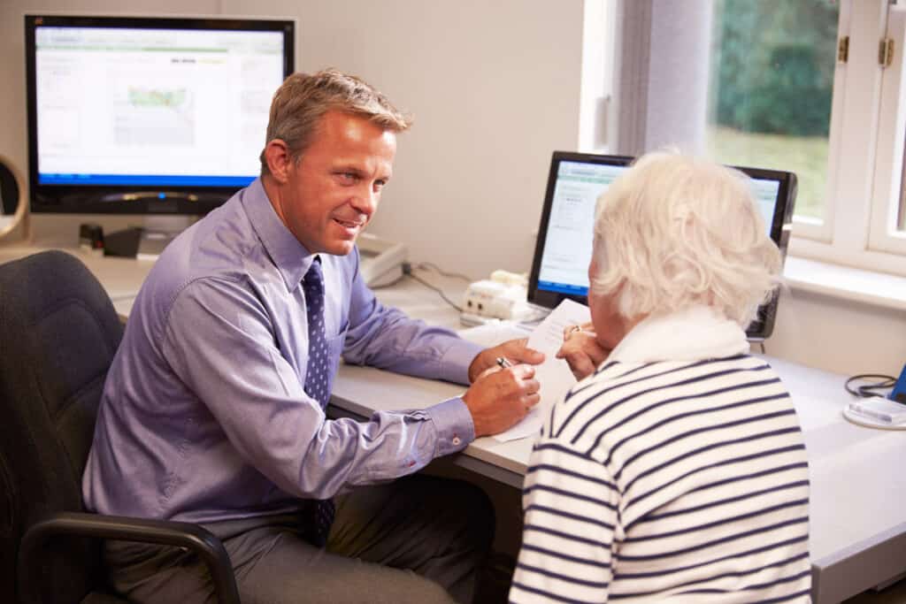 woman booking an appointment